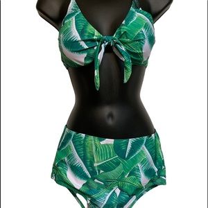NWT Realeaf two piece bathing suit
